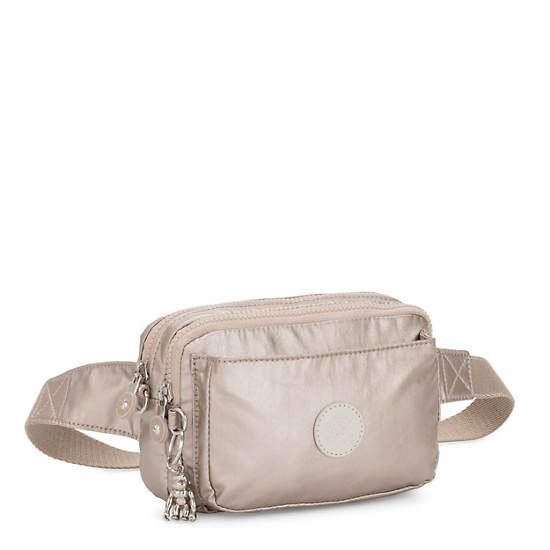 Sacs Kipling Abanu Multi Metallic Convertible Crossbody Bag Beige | FR 1178HA